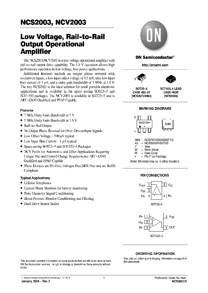 NCS2003XV53T2G_7341220.PDF Datasheet