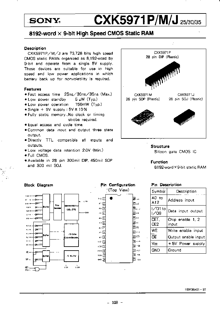 CXK5971P-30_7349085.PDF Datasheet