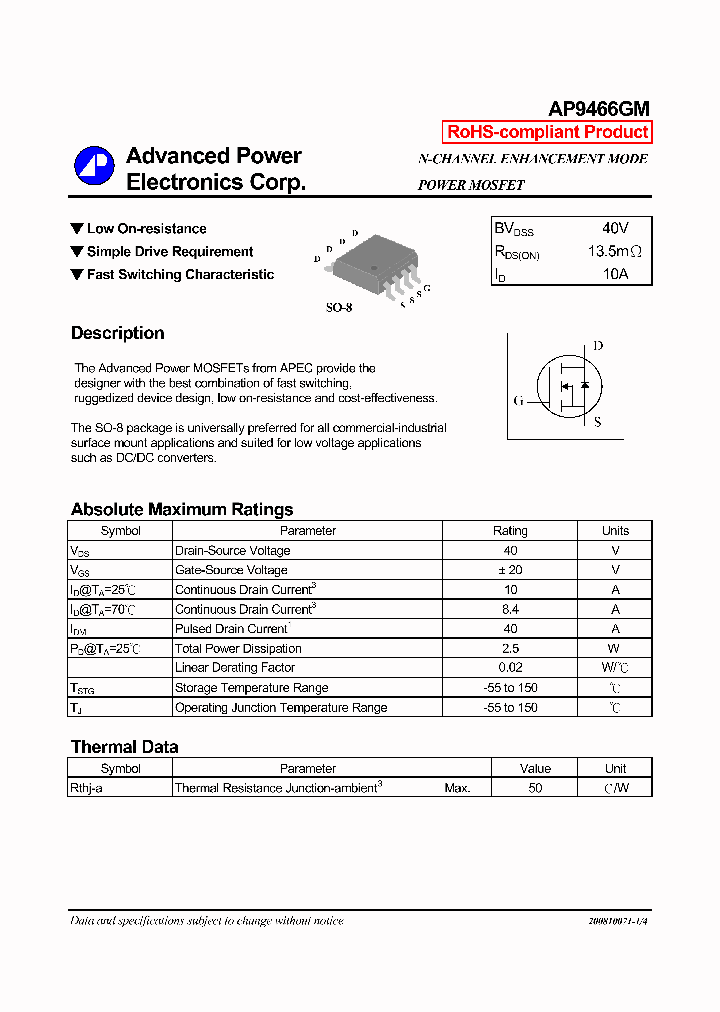 AP9466GM_7357130.PDF Datasheet