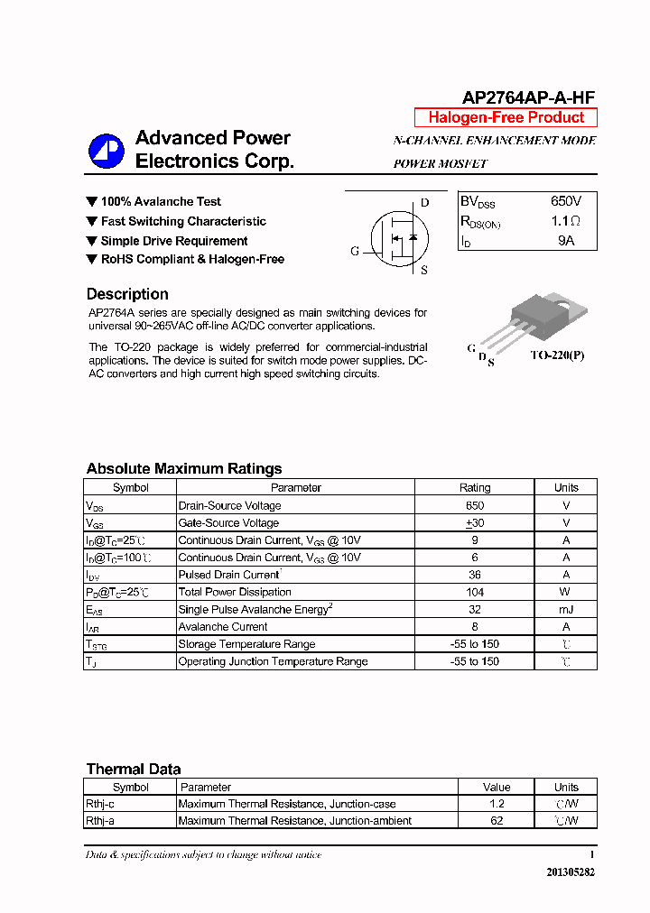 AP2764AP-A-HF_7360970.PDF Datasheet