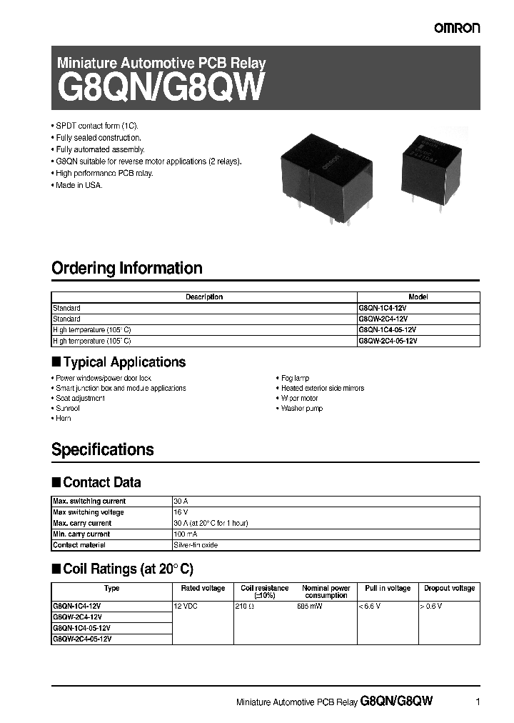 G8QW-2C4-05-12V_7376308.PDF Datasheet