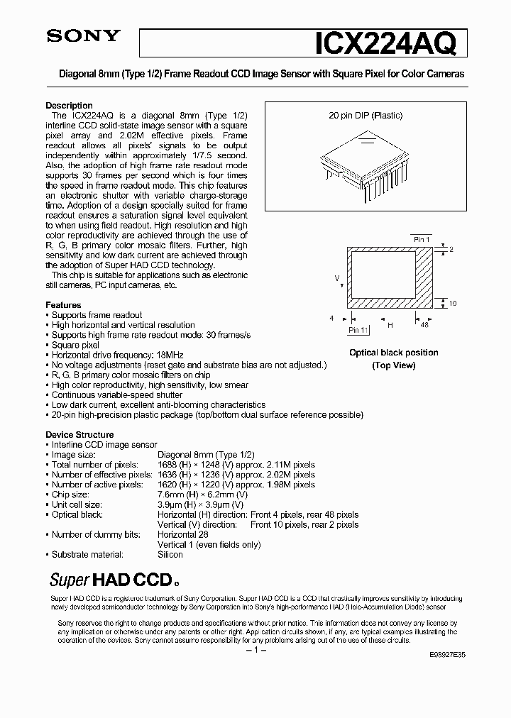 ICX224AQ_7393074.PDF Datasheet