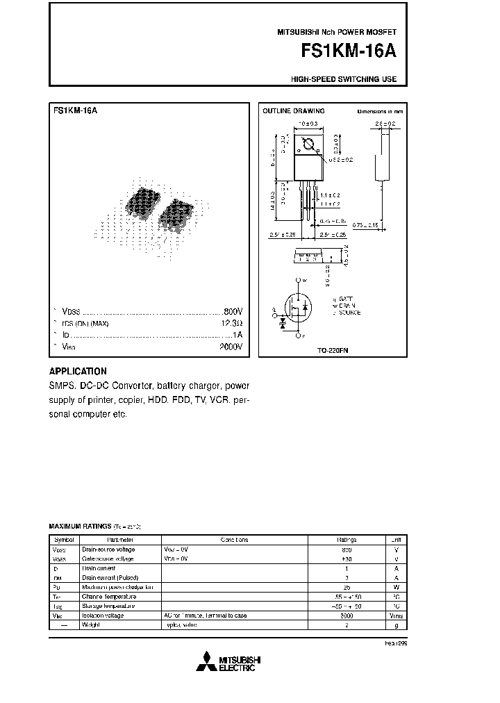 FS1KM16A_7408689.PDF Datasheet