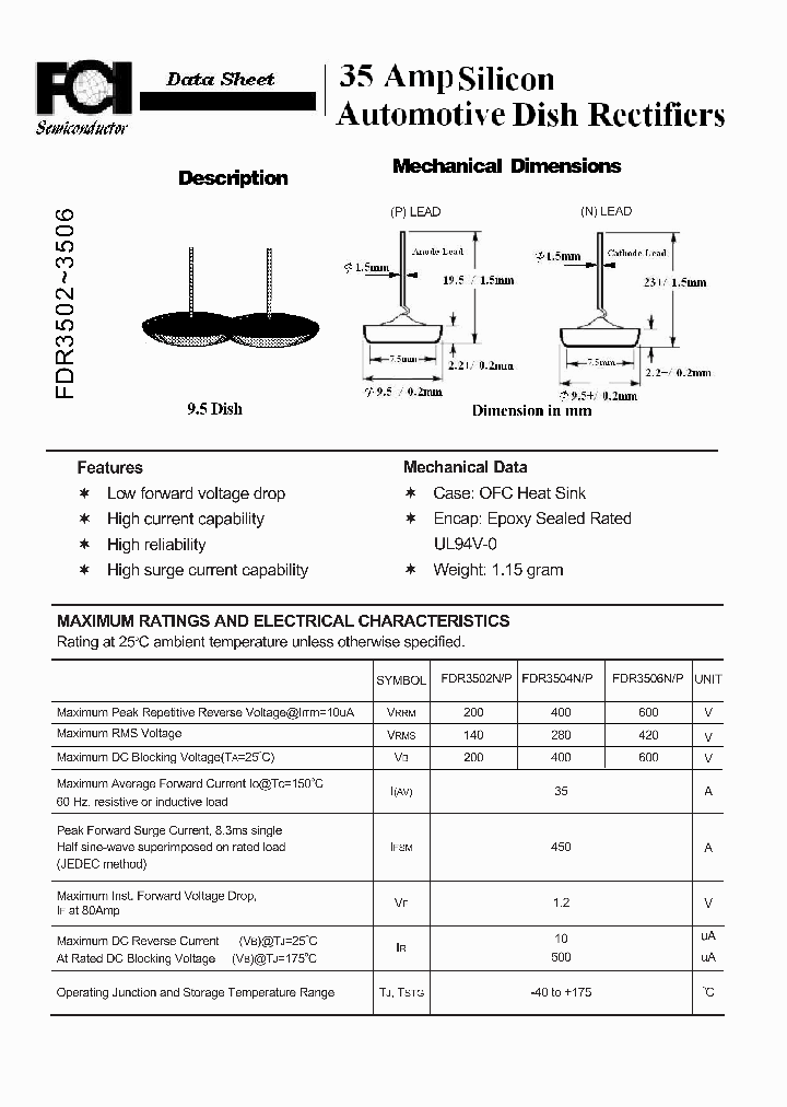 FDR3502-3506_7434853.PDF Datasheet