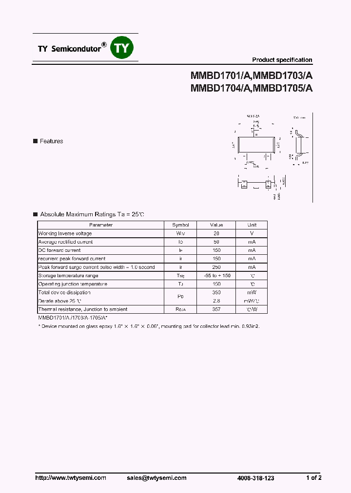 MMBD1703A_7456189.PDF Datasheet