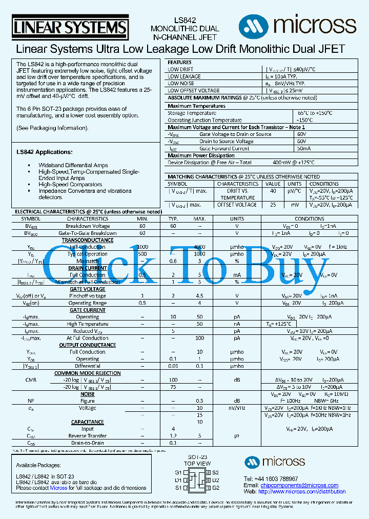 LS842SOT-23_7457880.PDF Datasheet