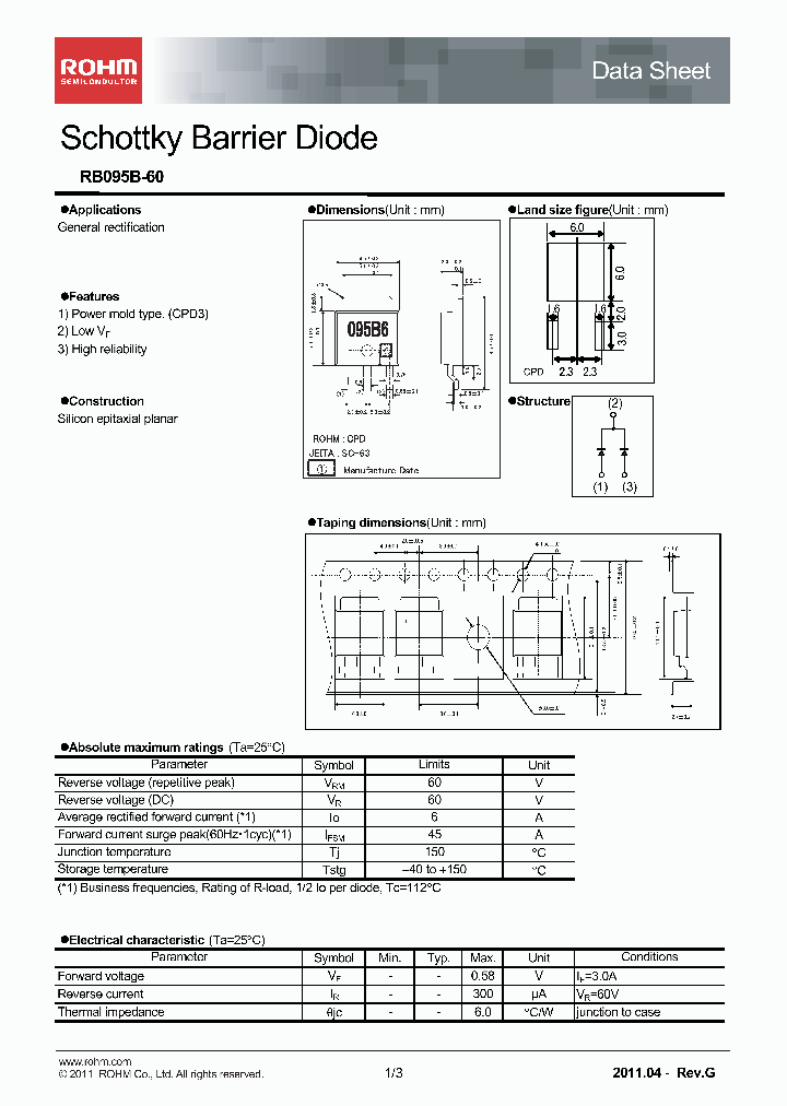 RB095B-60TL_7480190.PDF Datasheet