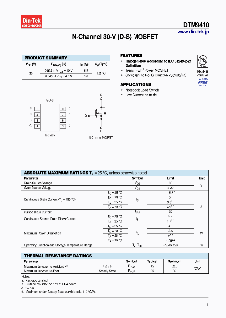 DTM9410_7485993.PDF Datasheet