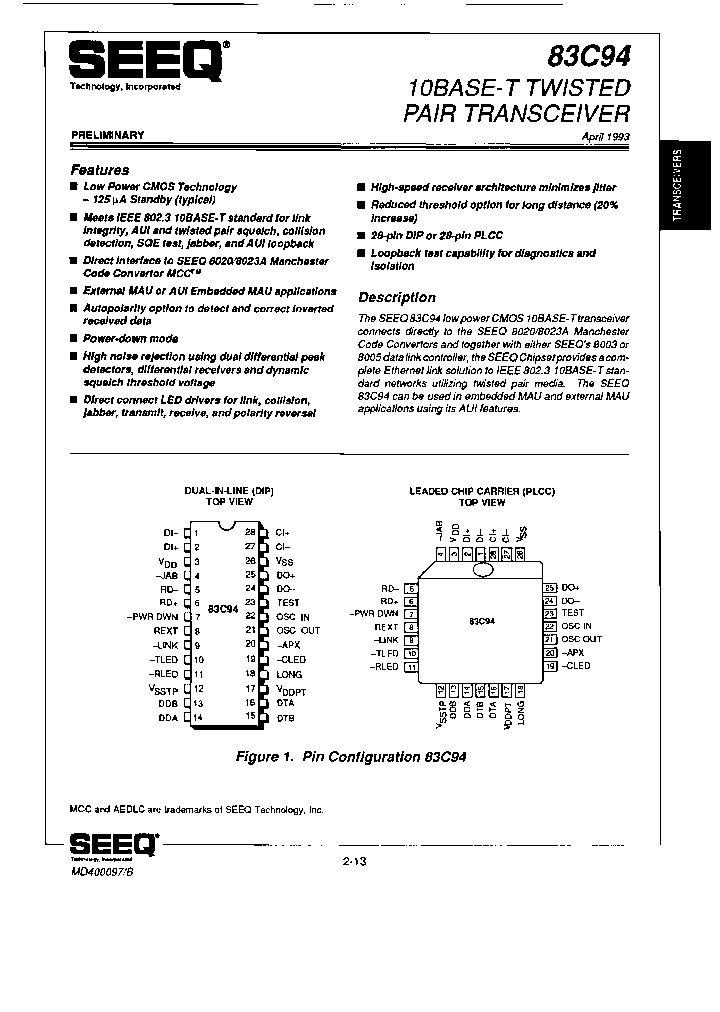 PQ83C94_7498438.PDF Datasheet