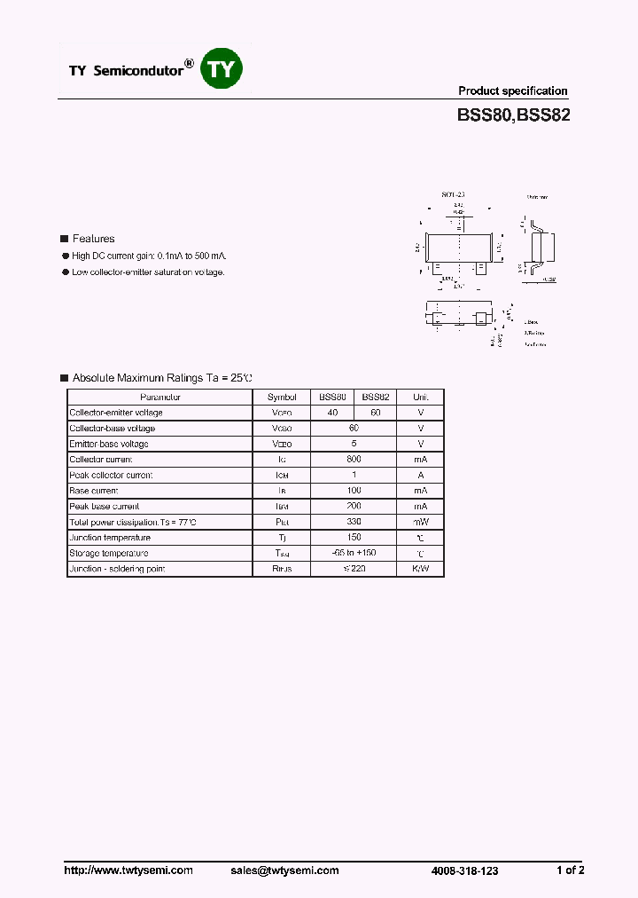 BSS80_7499415.PDF Datasheet