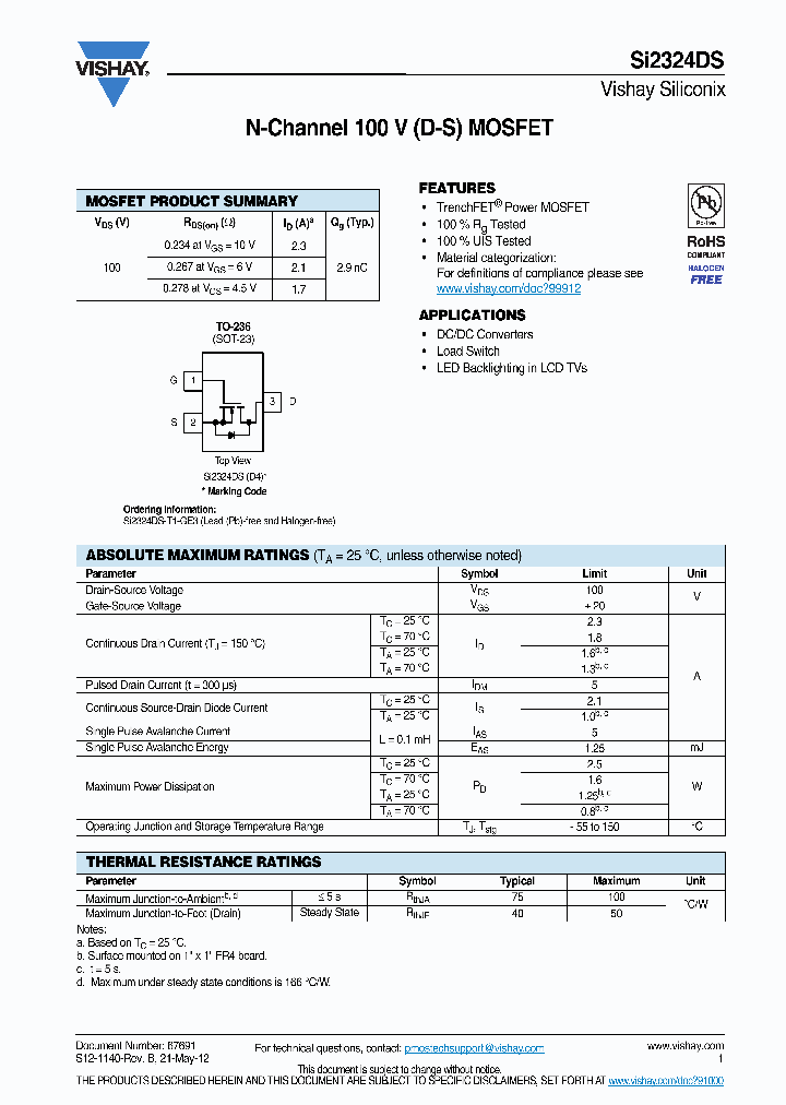 SI2324DS-T1-GE3_7501634.PDF Datasheet