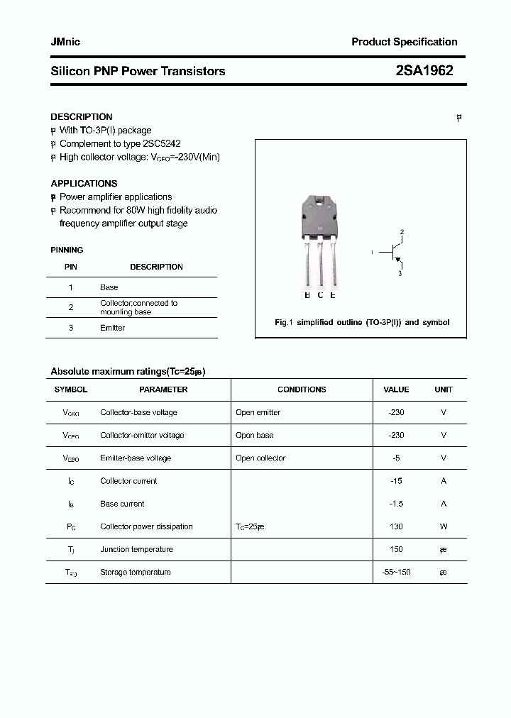 2SA1962_7502385.PDF Datasheet