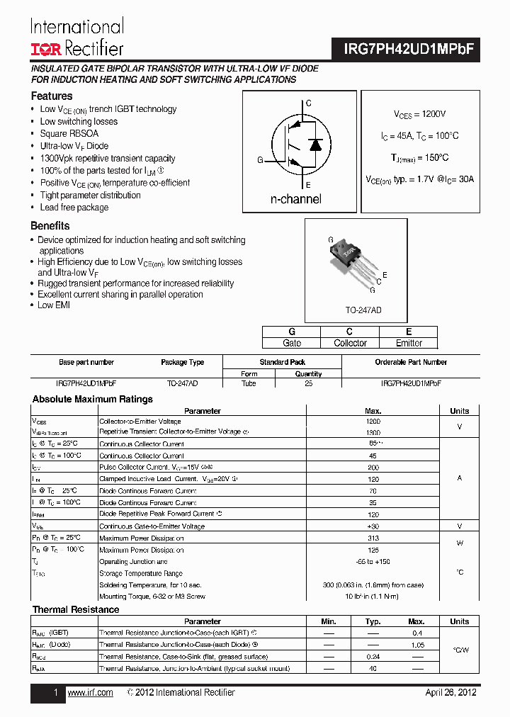 IRG7PH42UD1MPBF_7512587.PDF Datasheet