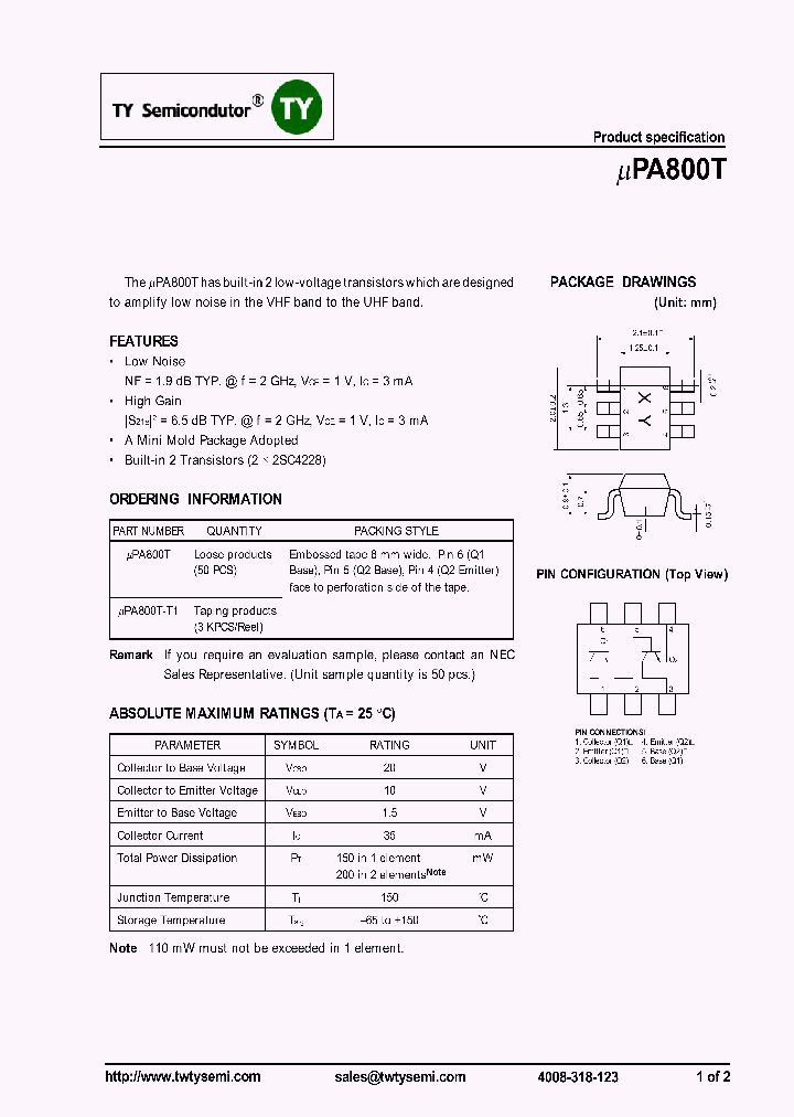 UPA800T_7527447.PDF Datasheet