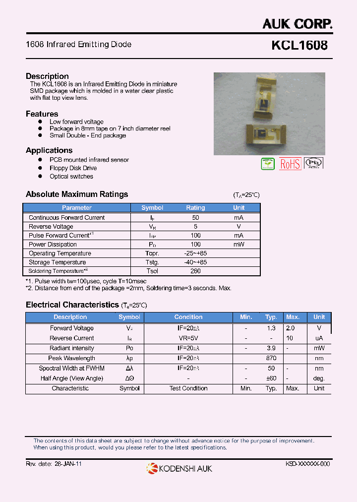 KCL1608_7538340.PDF Datasheet