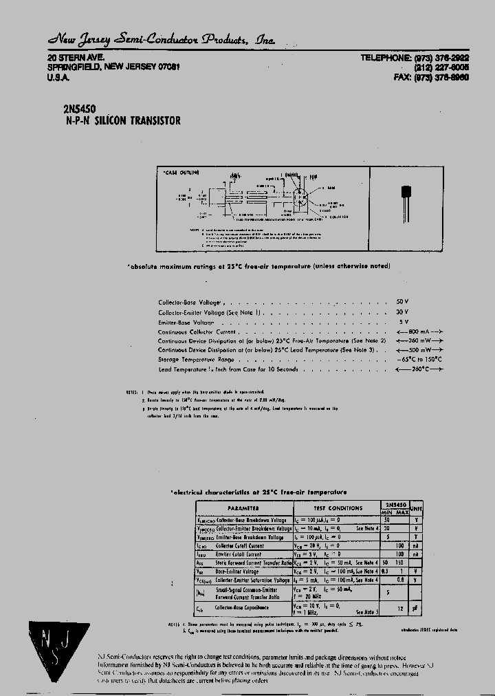 2N5450_7555589.PDF Datasheet