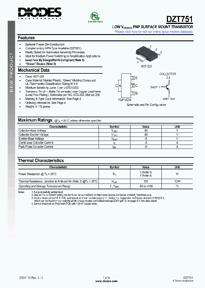 DZT751_7555865.PDF Datasheet