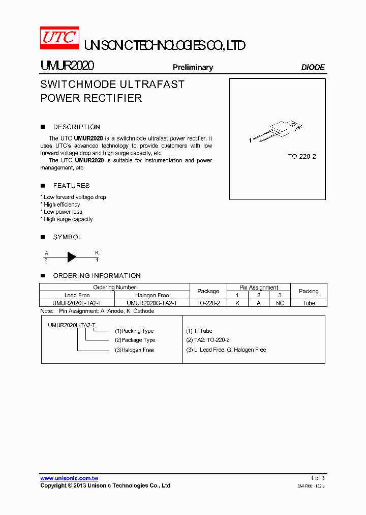 UMUR2020L-TA2-T_7558616.PDF Datasheet