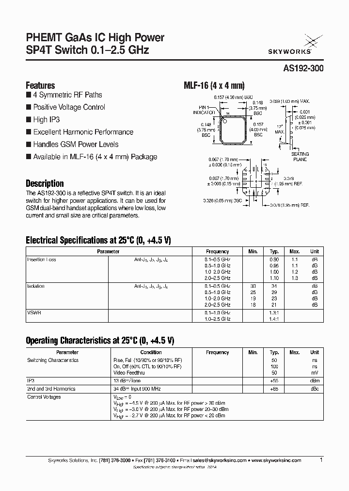 AS192-300_7562090.PDF Datasheet