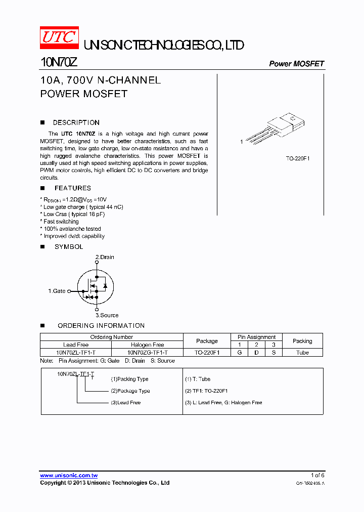 10N70Z_7566128.PDF Datasheet