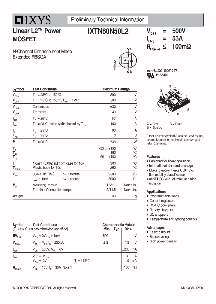 IXTN60N50L2_7568442.PDF Datasheet
