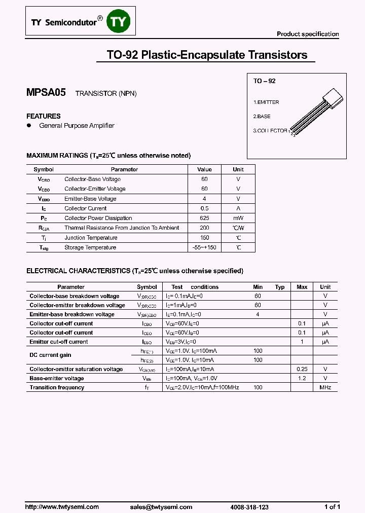 MPSA05_7571184.PDF Datasheet