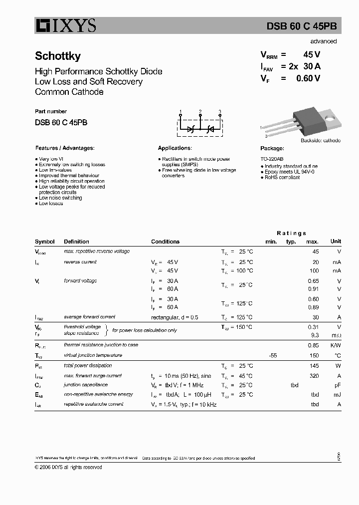 DSB60C45PB_7587938.PDF Datasheet