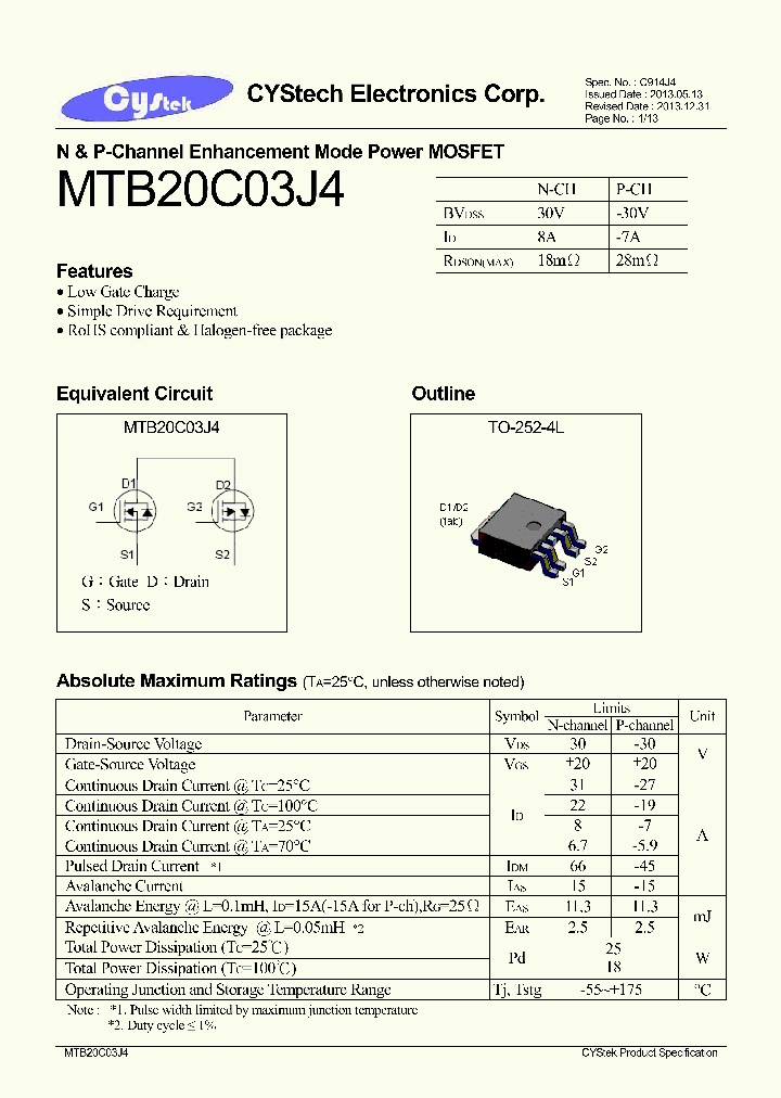 MTB20C03J4_7589076.PDF Datasheet