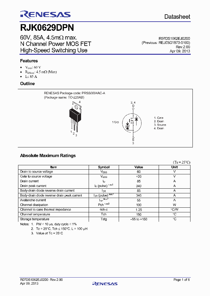 RJK0629DPN_7594406.PDF Datasheet