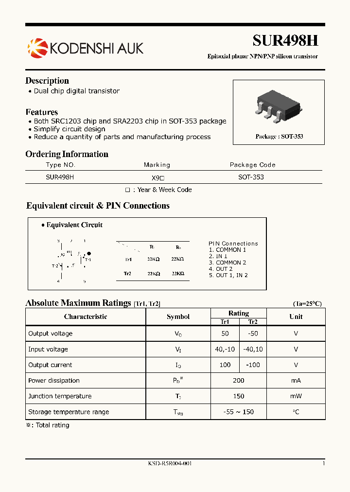 SUR498H_7595298.PDF Datasheet