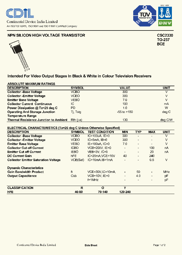 CSC2330_7615443.PDF Datasheet