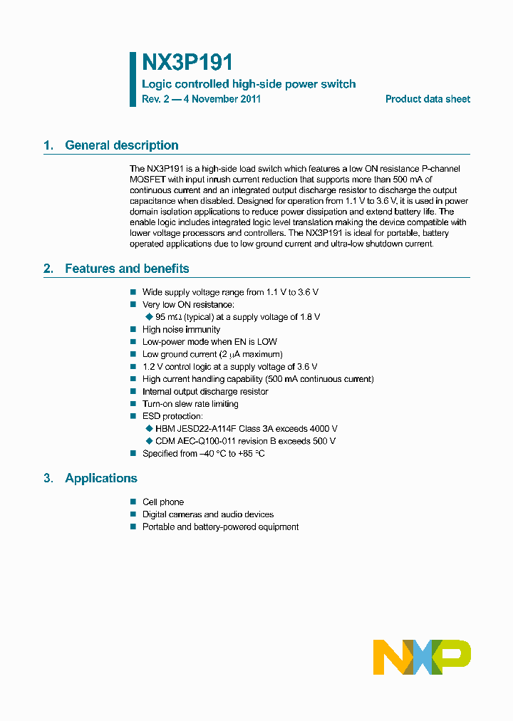NX3P191UK_7624999.PDF Datasheet