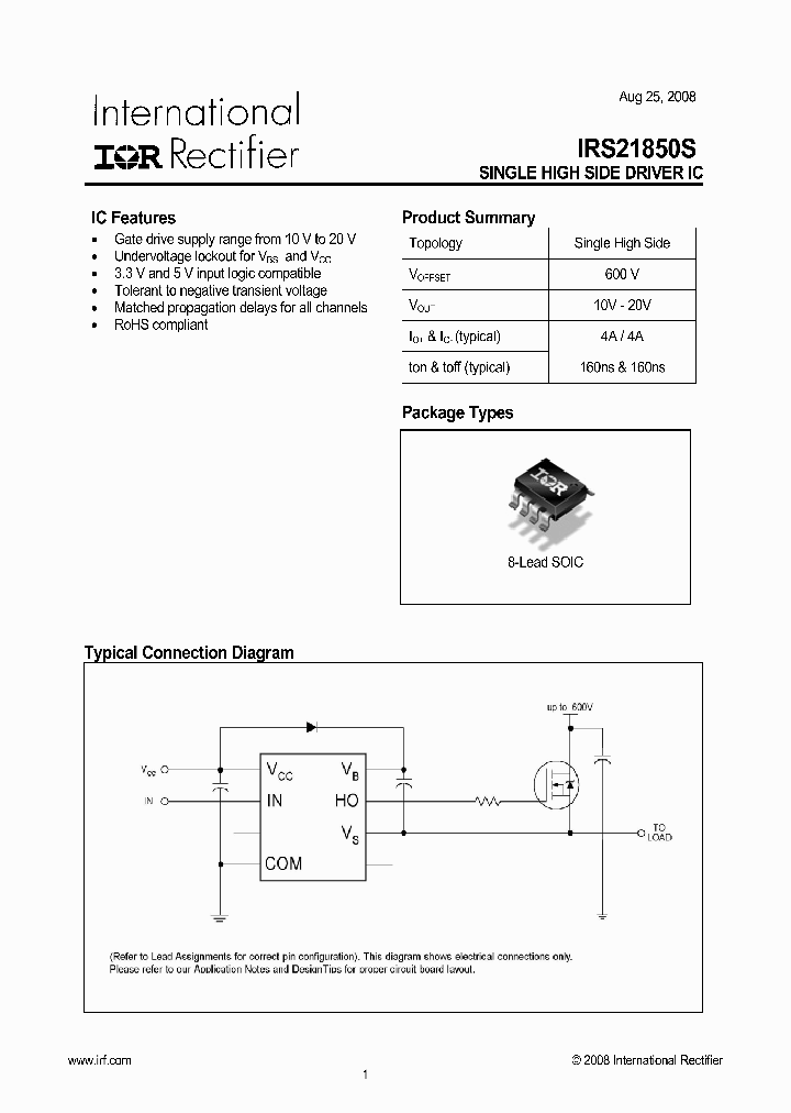 IRS21850S_7625587.PDF Datasheet