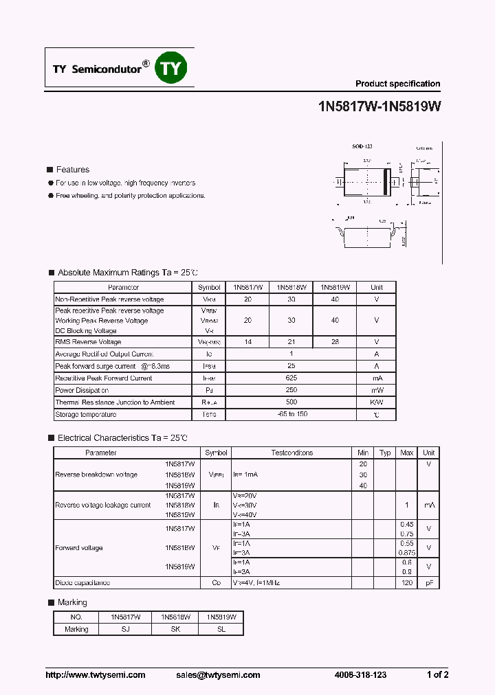 1N5819W_7626028.PDF Datasheet