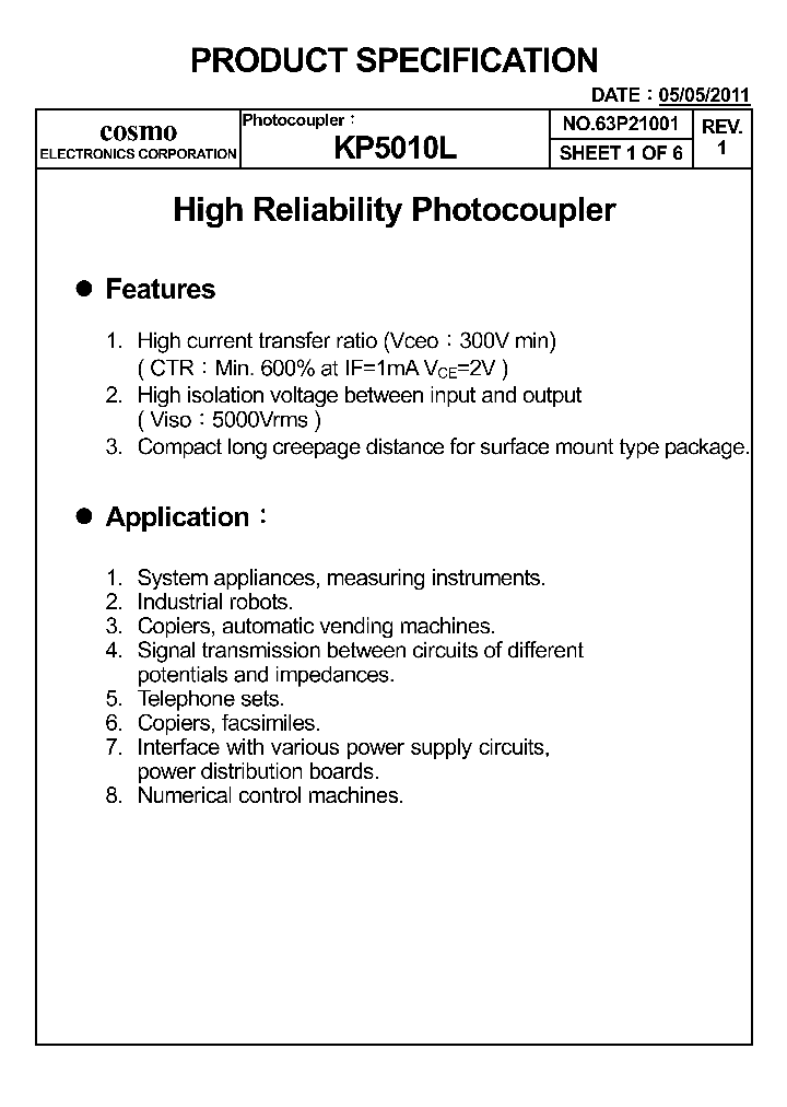 KP5010L_7647526.PDF Datasheet