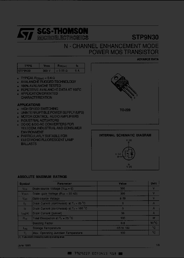 STP9N30_7670317.PDF Datasheet