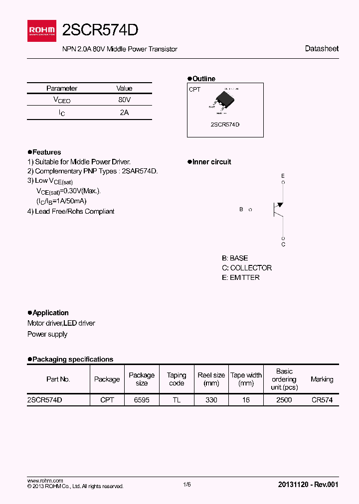 2SCR574D_7670427.PDF Datasheet