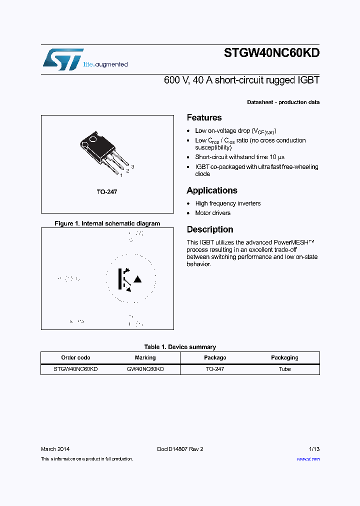 GW40NC60KD_7674392.PDF Datasheet