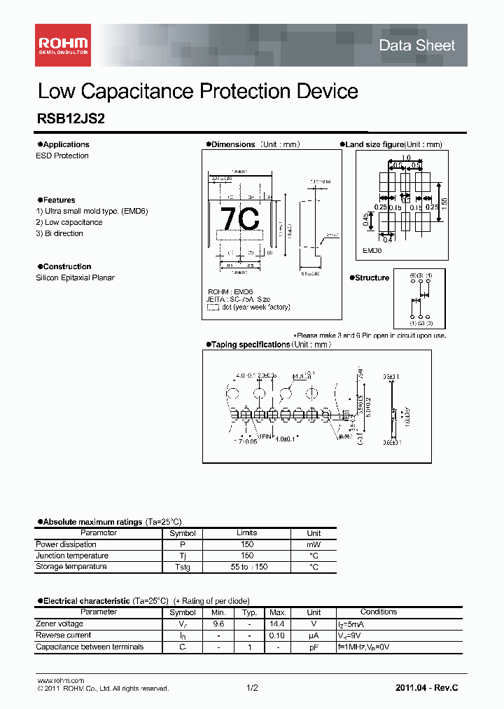 RSB12JS2T2R_7681521.PDF Datasheet