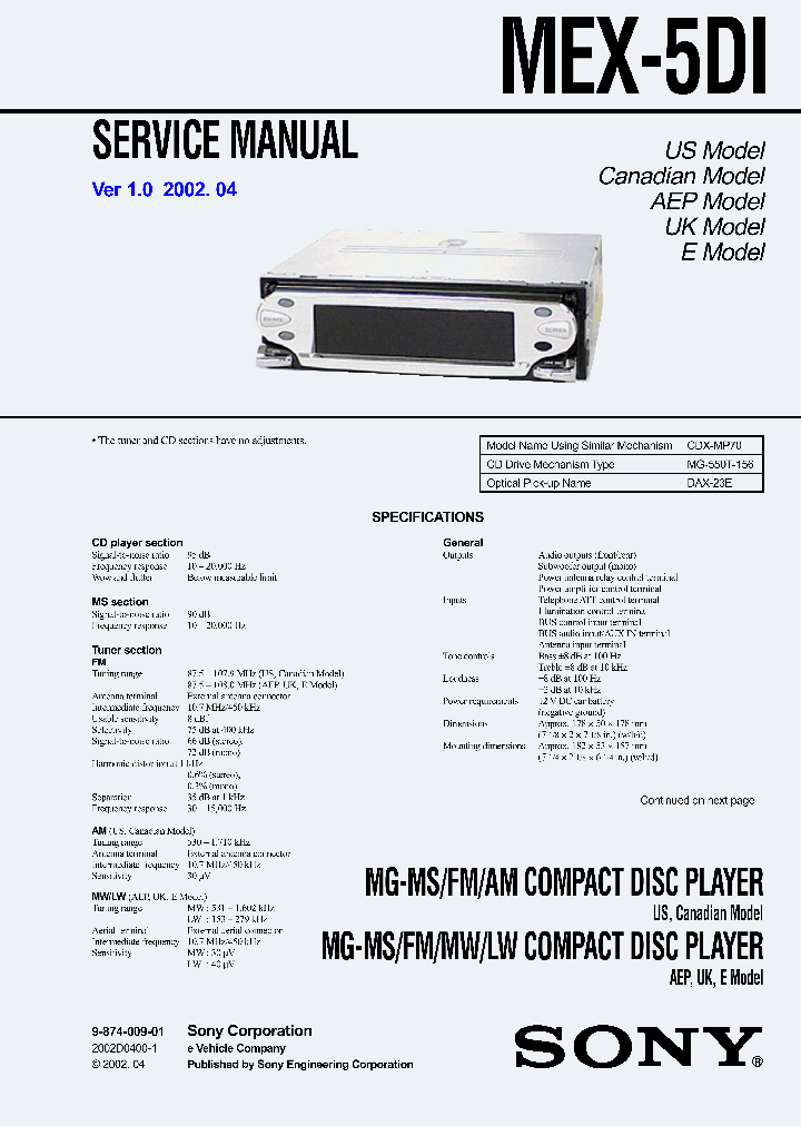 MEX-5DI_7688420.PDF Datasheet