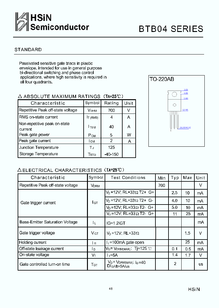 BTB04-600SAP_7690684.PDF Datasheet