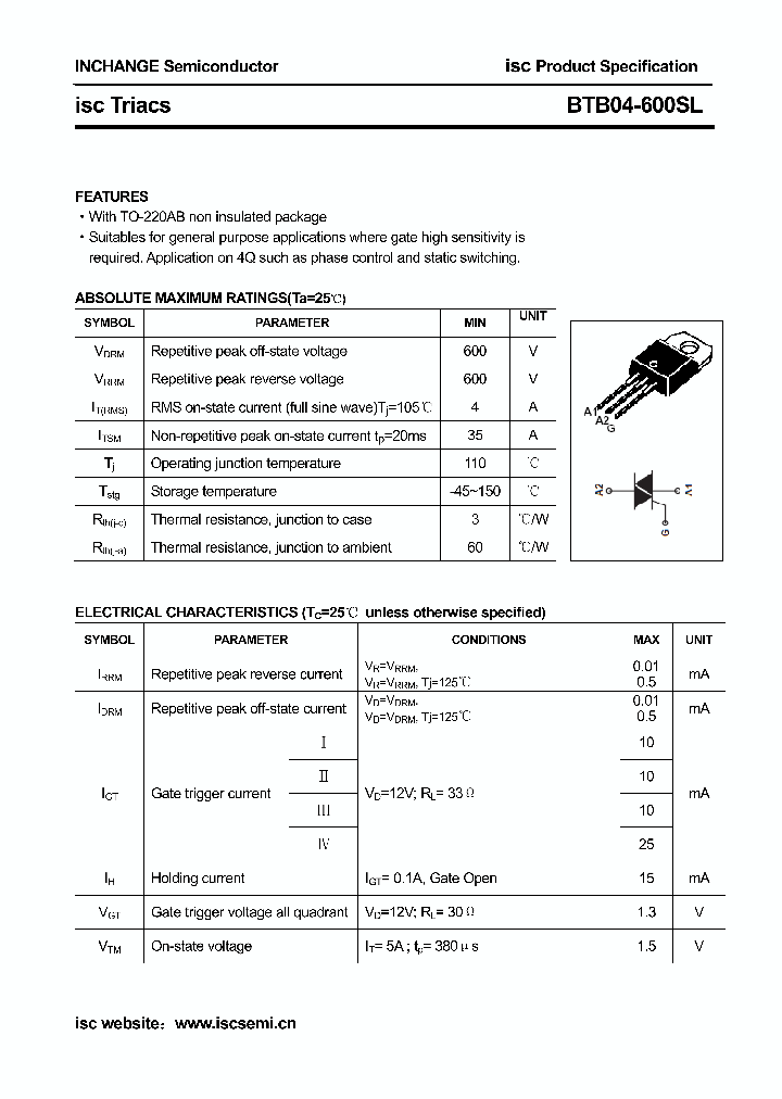 BTB04-600SL_7690686.PDF Datasheet