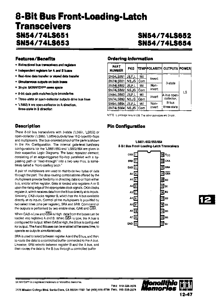 SN74LS654NS_7692600.PDF Datasheet