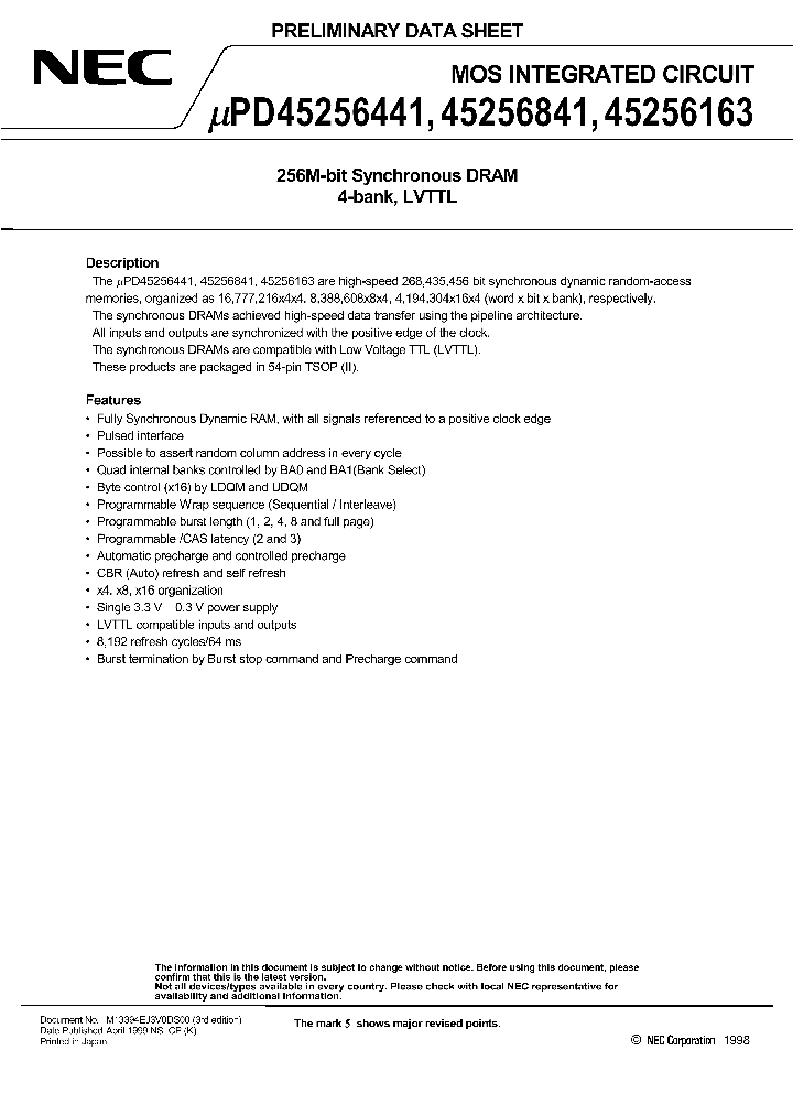 UPD45256163G5-A80L-9JF_7710030.PDF Datasheet