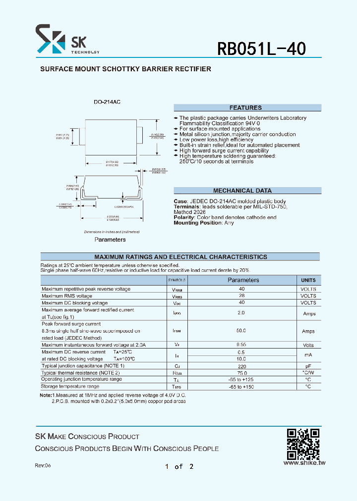 RB051L-40_7712026.PDF Datasheet