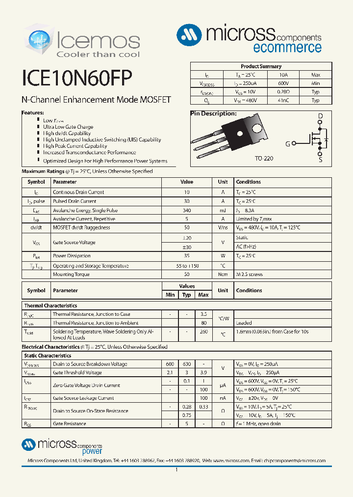 ICE10N60FP_7718702.PDF Datasheet