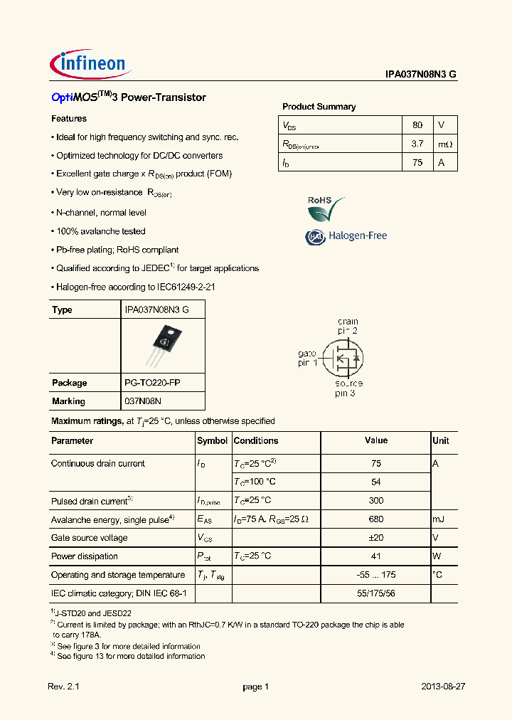 IPA037N08N3G_7725169.PDF Datasheet