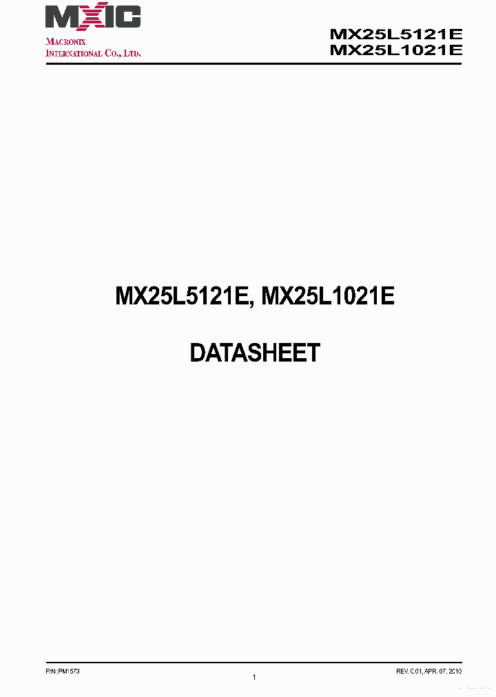 MX25L1021E_7728256.PDF Datasheet