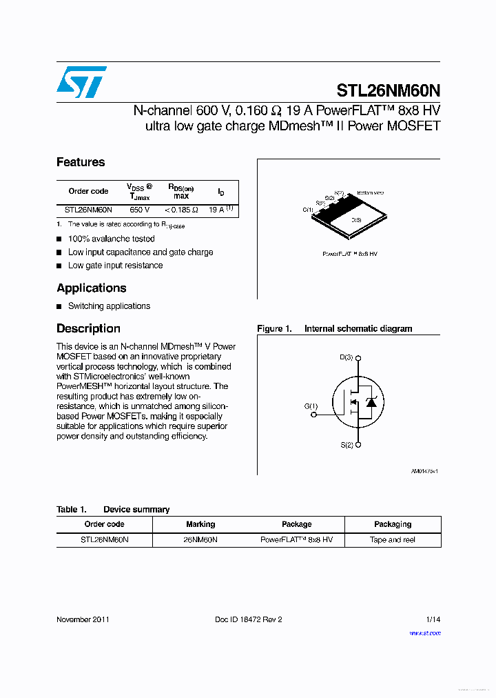 26NM60N_7729131.PDF Datasheet