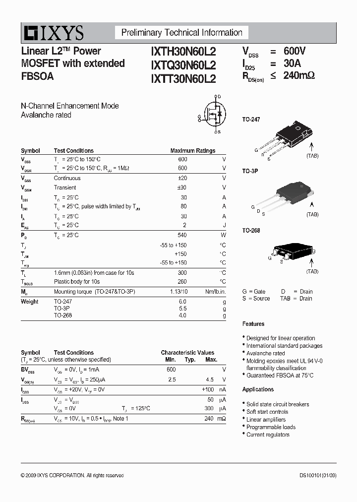 IXTT30N60L2_7731251.PDF Datasheet